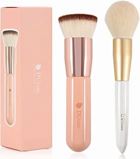 DUcare Flat Top Kabuki Foundation Brush   Large Powder Brush Kabuki Makeup Brush