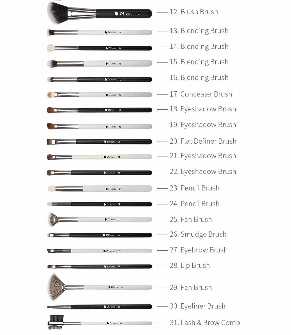DUcare panda 31pcs makeup brushes set