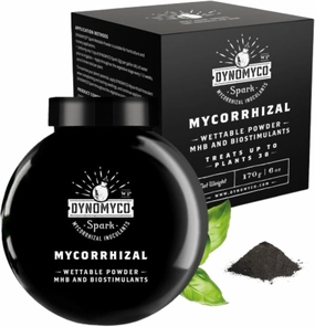 DYNOMYCO Spark 3 in 1 Mycorrhizal Inoculant Root Enhancer Powder for Plants – Root Stimulator for Plants Increases Access to Macro and Micro Nutrients (6 Oz/Up to 38 Plants)