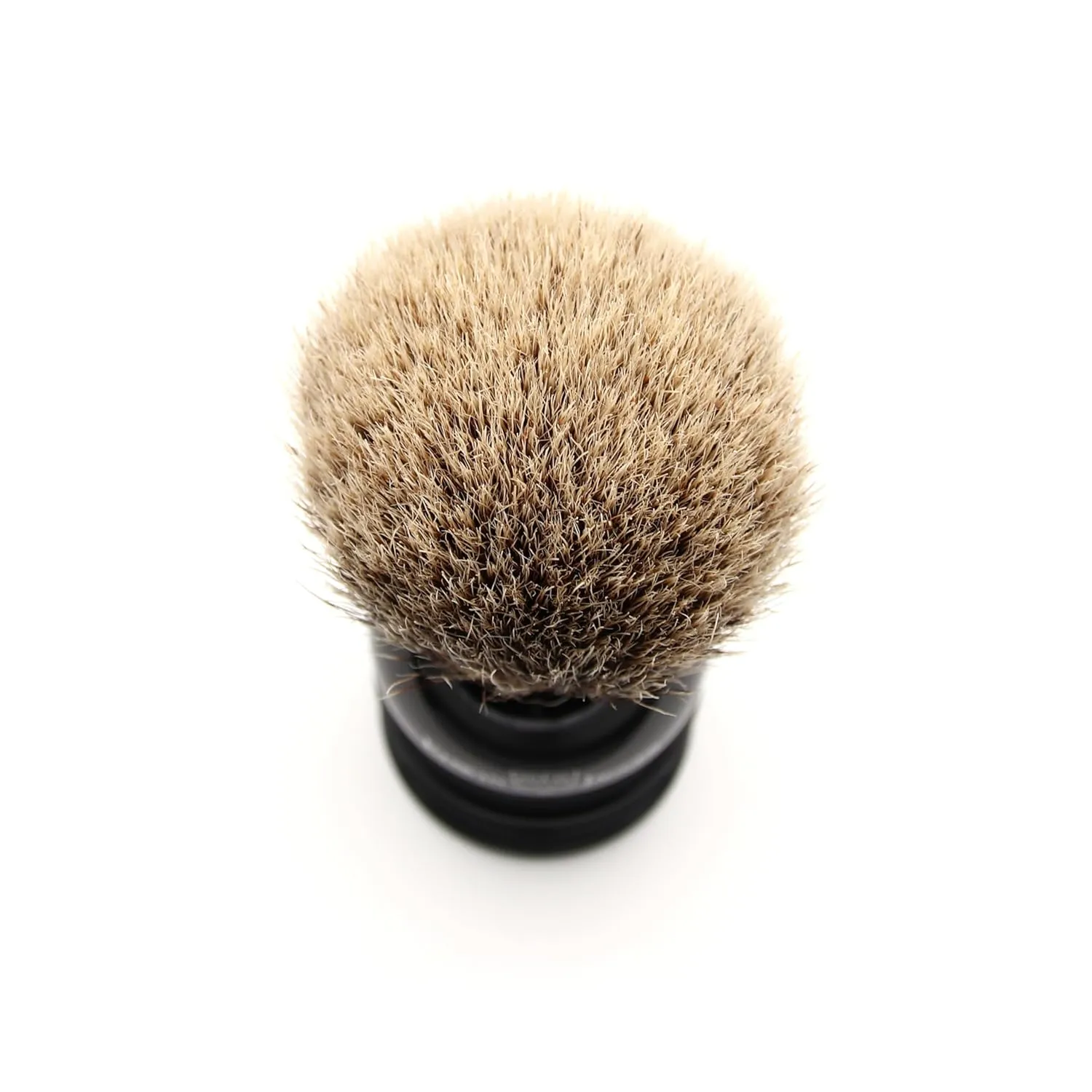Edwin Jagger 1EJ466SDS Medium Silver Tip Badger Shaving Brush with Stand, Imitation Ebony for use with Shaving Cream or Soap for Men