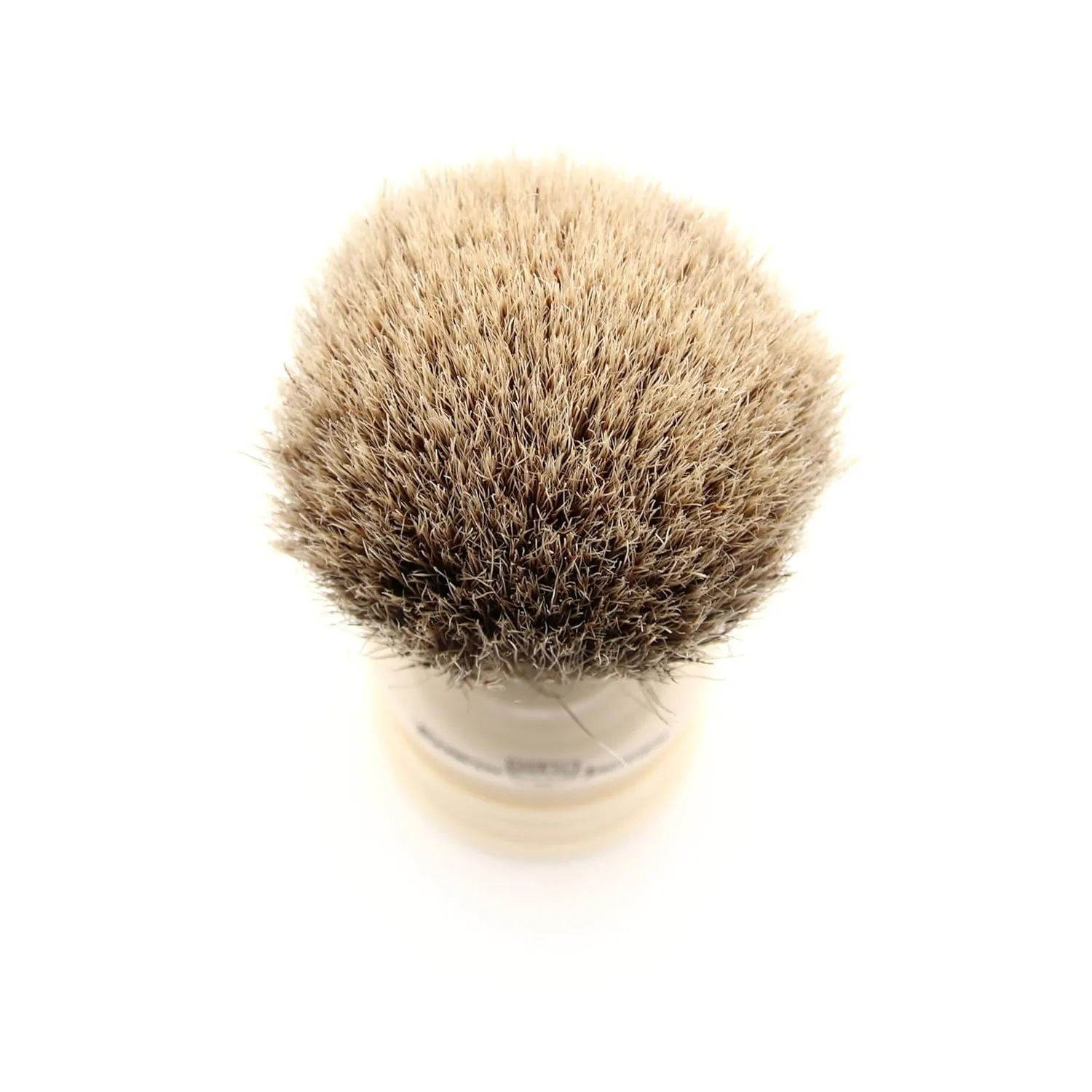 Edwin Jagger 1EJ467 Medium Silver Tip Badger Shaving Brush, Imitation Ivory for use with Shaving Cream or Soap for Men