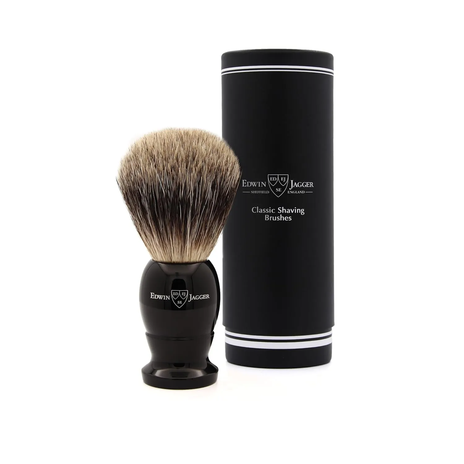 Edwin Jagger Medium Best Badger English Shaving Brush (Imitation Ebony)
