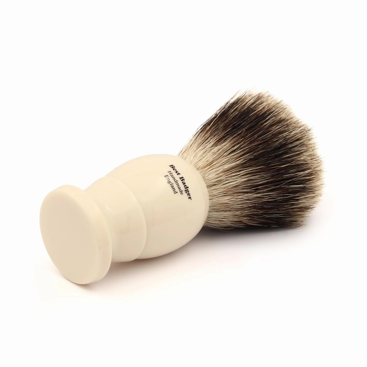 Edwin Jagger 3EJ877 Large Best Badger Shaving Brush, Imitation Ivory for use with Shaving Cream or Soap for Men