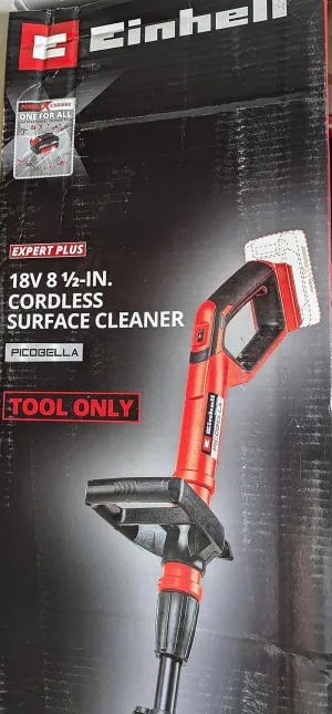 Einhell 3424210 Power X-Change 18V Cordless Patio Cleaner Brush - Wet and Dry Cleaning of Stone, Wood and Artificial Turf - PICOBELLA Solo Cleaning Brush Electric (Battery Not Included)