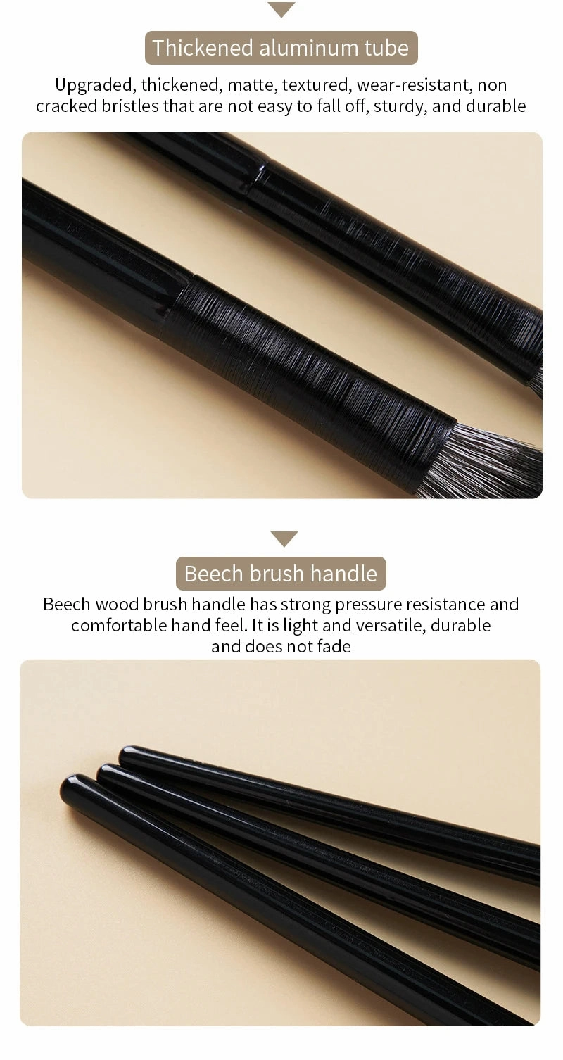 Elara Glow Natural Eye Makeup Brush Set – Precision Blending, Eyebrow, Eyeshadow & Eyeliner Tools for Flawless Eye Looks-190225