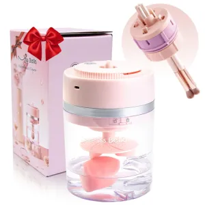 Electric Makeup Brush Cleaner Dryer Machine, USB Charging Portable Automatic Cosmetics Brushes Makeup Sponges Washing Cleaning Self-Drying Machine, BBC02-Pro