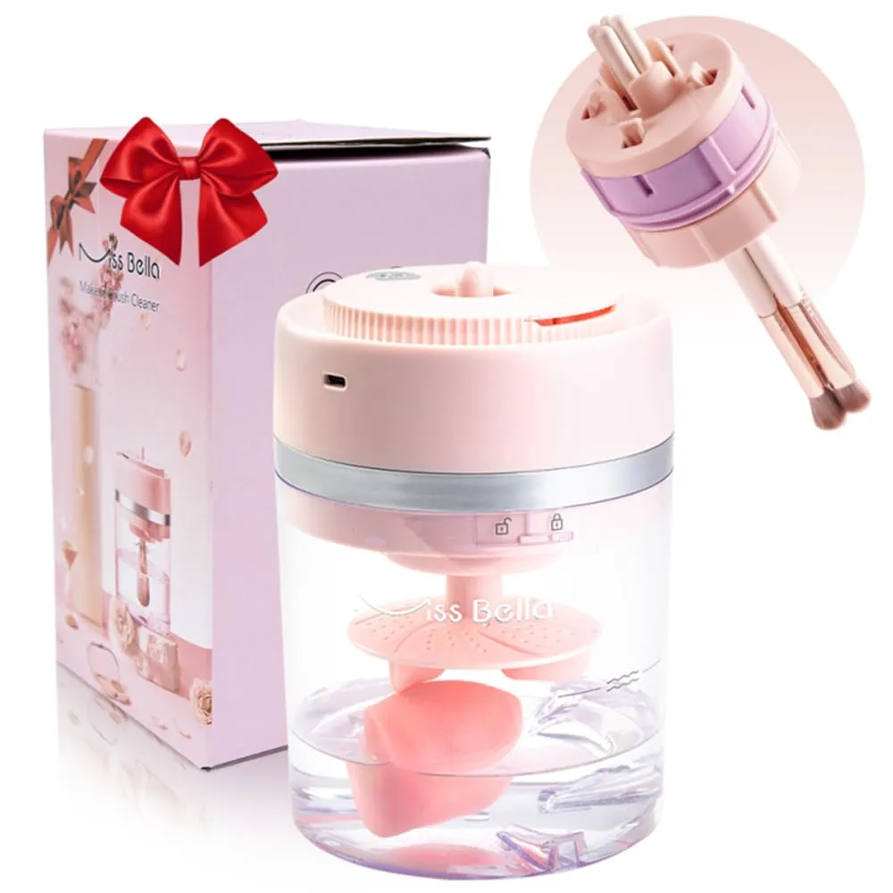 Electric Makeup Brush Cleaner Dryer Machine, USB Charging Portable Automatic Cosmetics Brushes Makeup Sponges Washing Cleaning Self-Drying Machine, BBC02-Pro