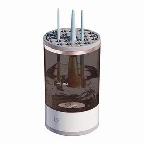 Electric Makeup Brush Cleaner,2024 New Electric Makeup Brush Cleaner, Automatic Spinning Makeup Brush Cleaner Suitable For All Size Makeup Brush (1pcs) (black)