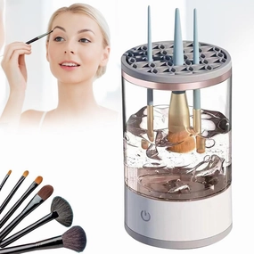 Electric Makeup Brush Cleaner,2024 New USB Makeup Brush Cleaner Machine with Brush Clean Mat,Automatic Cosmetic Brush Cleaner Makeup Brush Tools for All Size Beauty Makeup Brushes Set,Gift (1PC)