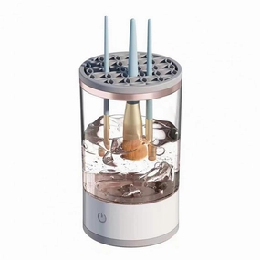 Electric Makeup Brush Cleaner, Makeup Cleaner, Brush Cleaner Fit for All Size Beauty Makeup Brush Set, Spinner Dryer Automatic Brush Cleaner