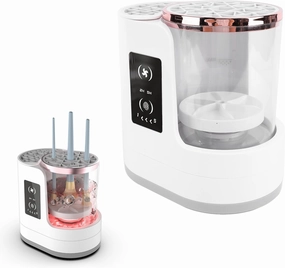 Electric Makeup Brush Cleaner with Dryer, Portable Automatic USB Cosmetic Brushes Cleaner Machine for All Size Makeup Brushes