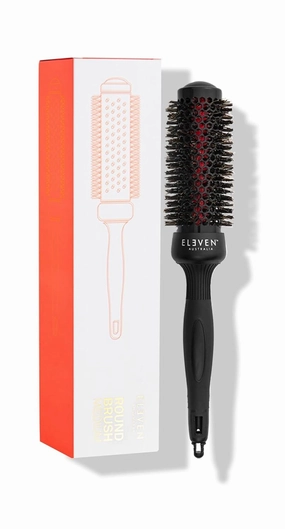 ELEVEN AUSTRALIA Round Brush - Professional Hair Styling Tool - Ceramic Barrel for Frizz Control, Volume & Smooth Finish, Ideal for Blow Drying & Curling