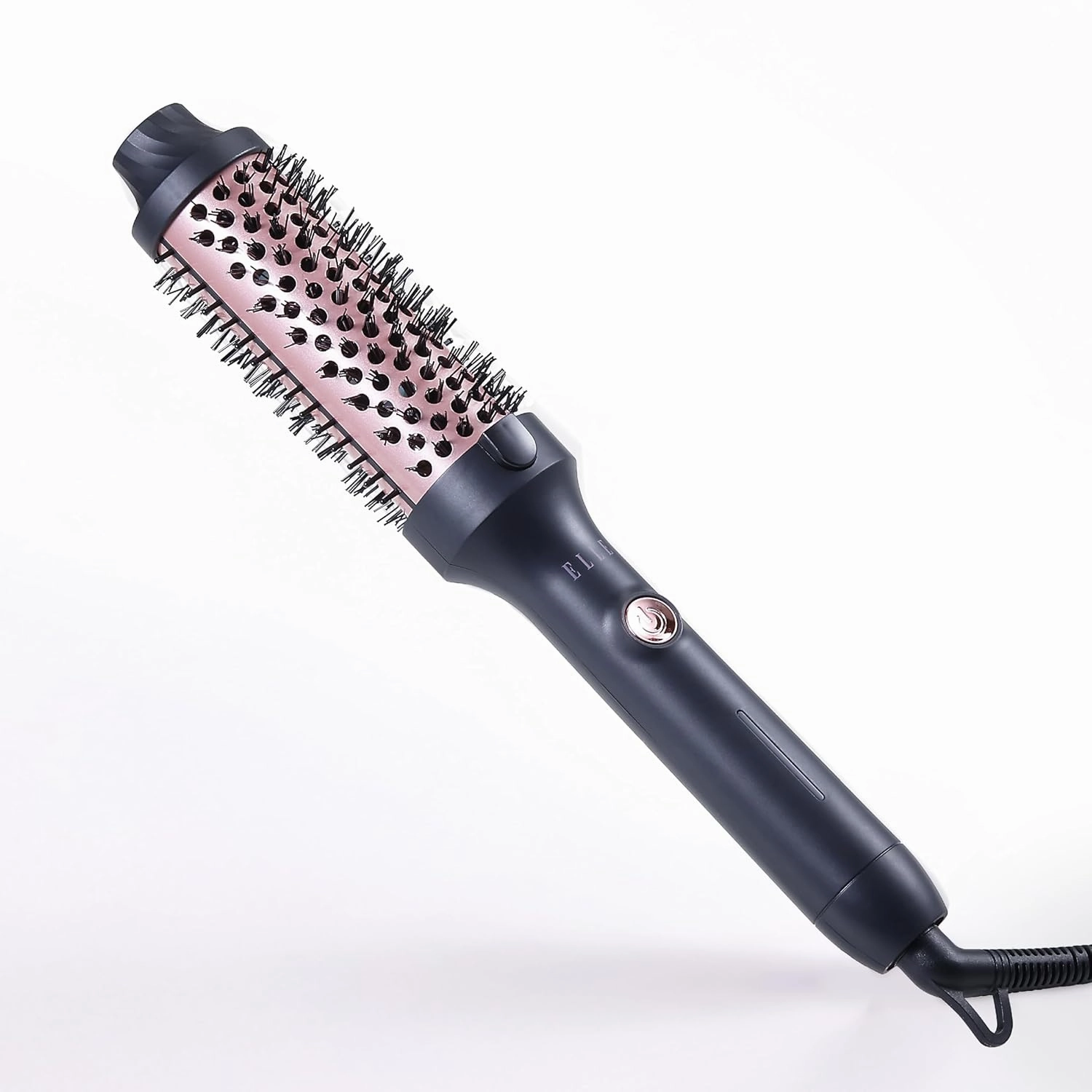 Elle - Infrared Heated Round Brush, Gentle Heat Effortless Volume and Shine (Black)