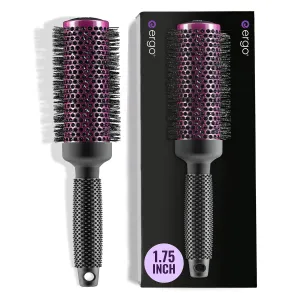 Ergo Super Gentle Round Hair Brush for Blow Out - Salon Quality Salon Brushes for Women - Volumizing Blowout Brush - Wet & Dry Use - ERG43: 1.75