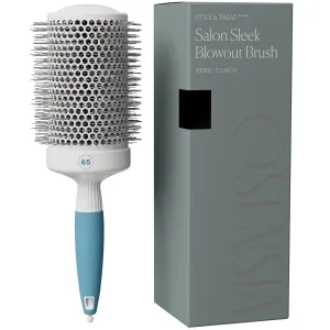 Extra Large Round Hair Brush - Ceramic Round Brush for Precise Styling and Perfect Blowout - Ionic Barrel Brush Lightweight Round Brushes for Blow Drying - Blow Dry Hair Brush(65mm)(not electrical)