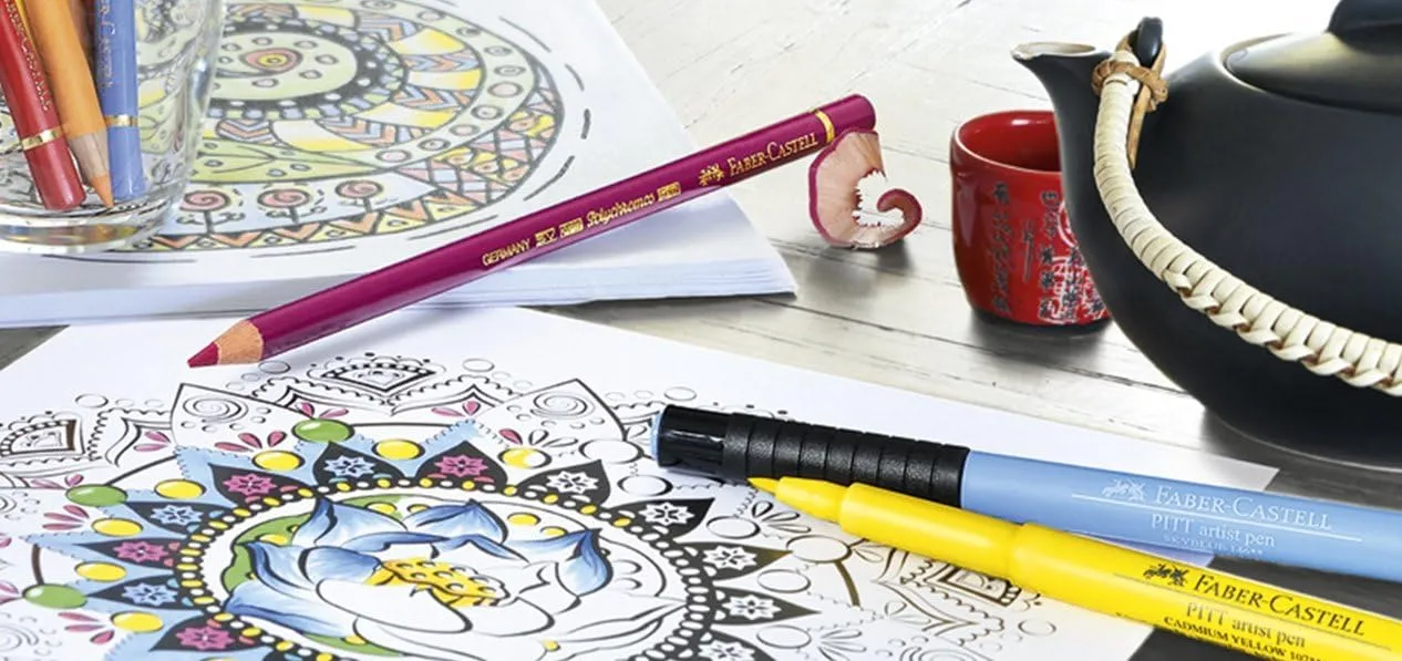 Faber Castell FC167137 Wallet Pitt Pen Nibs Art Set, Assorted