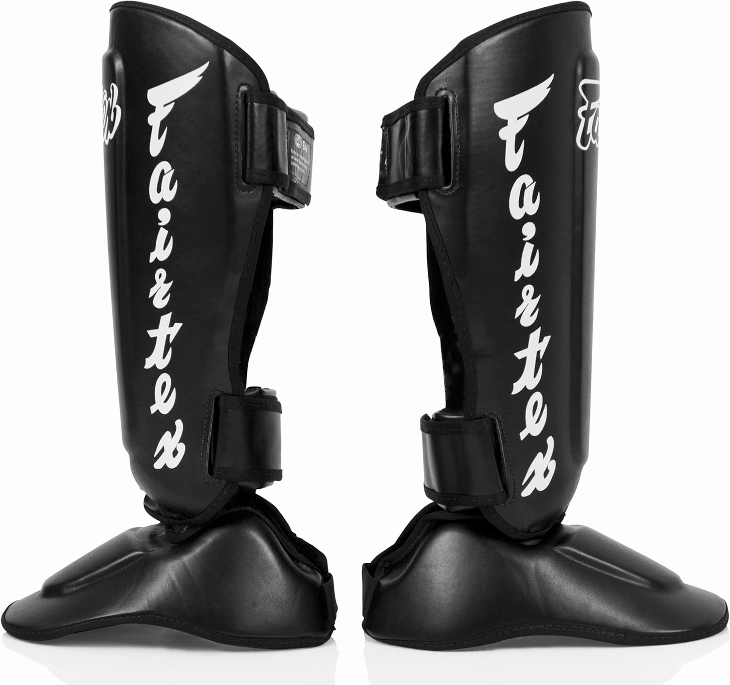 Fairtex SP7 Muay Thai Shin Guards for Men, Women, Kids | Shin Guards Made with Syntek Leather & are Premium, Lightweight & Durable | Detachable shin & Foot Protector