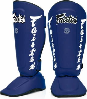 Fairtex SP7 Muay Thai Shin Guards for Men, Women, Kids | Shin Guards Made with Syntek Leather & are Premium, Lightweight & Durable | Detachable shin & Foot Protector