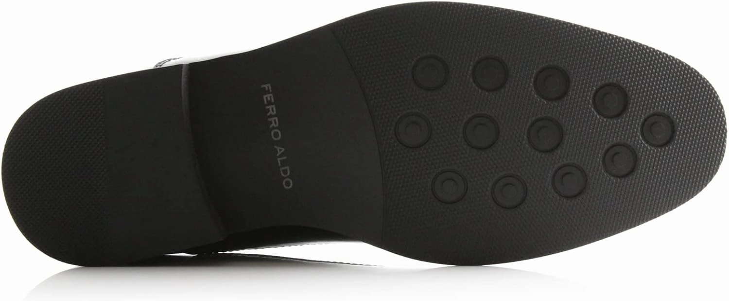 Ferro Aldo Classic Men's Classic Formal Oxford Round Toe Dress Shoes