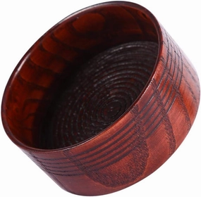 FILFEEL Shaving Bowl, Wooden Shaving Soap Bowl Cup Mug Tool For Man Shaver Cleansing Foam Round