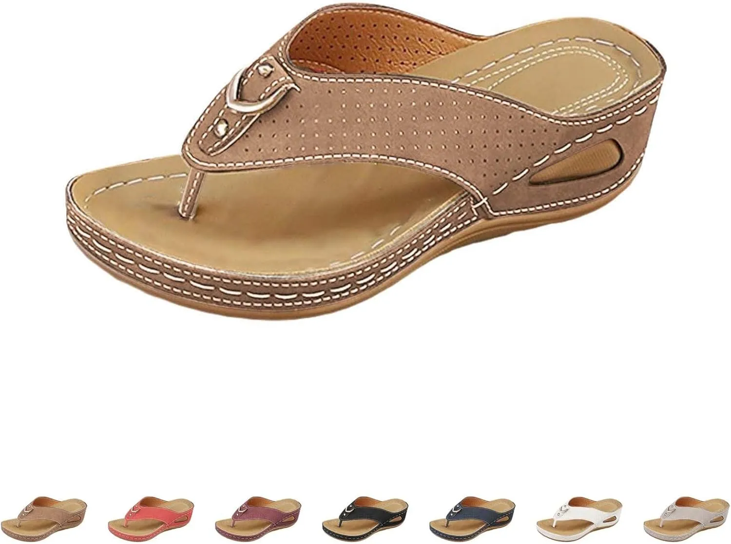 Flat Sandals Women Beach Womens Sandals Memory Foam Vacation Slides for Women Footwear Yoga Mat Sandal
