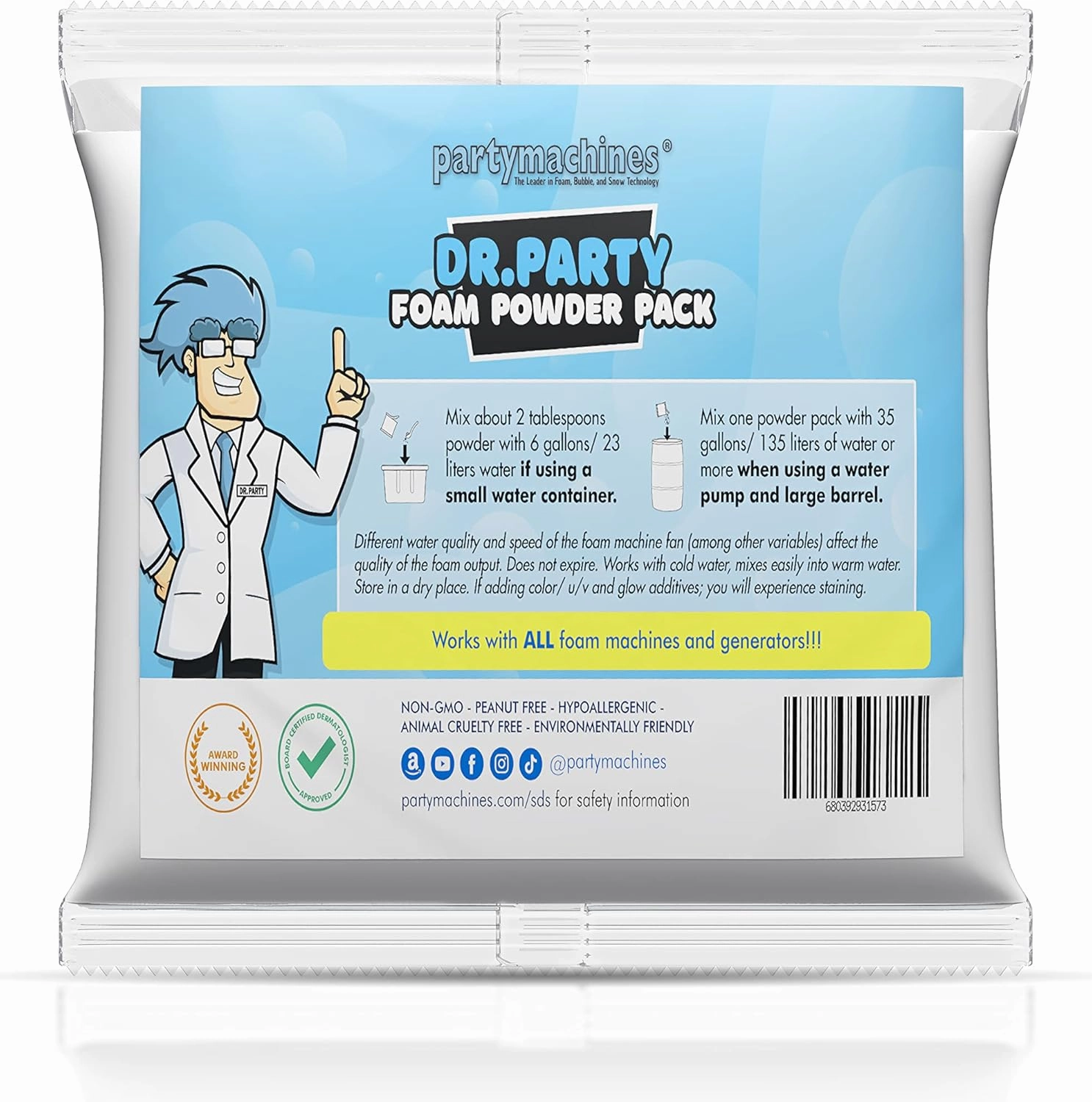Foam Powder Pack - Great for The Skeptic who Want to use Powder Packs in Their Foam Cannon - Test This Product in The Large Foam Cannon - just Like The Video on This Page