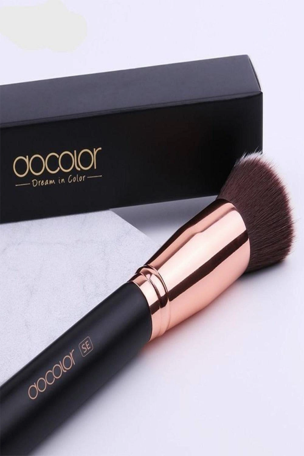 Foundation Fan Contour Flat Top Highlighter Makeup Brushes