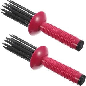 FRCOLOR Fluffy Curling Brush Set Curling Comb for Curly Hair Anti Frizz Hair Styler Tool for Blow Drying