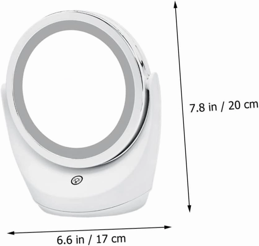 FRCOLOR Led Vanity Mirror with Lights Large 360° Swivel Smart Dimming Perfect for Makeup