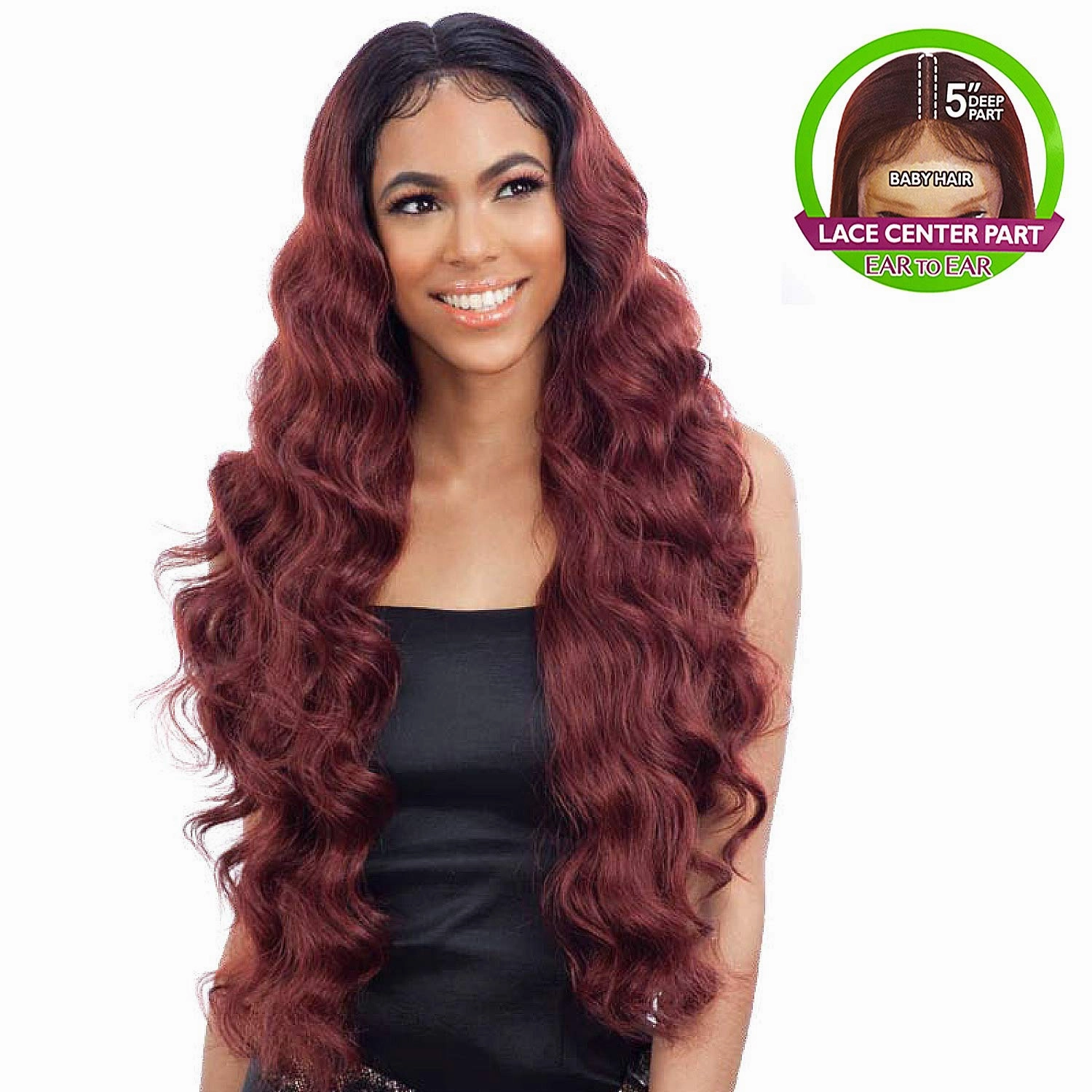 FreeTress Equal Synthetic Hair Lace Front Wig 5" Deep Part Baby Hair 102 (OT27)