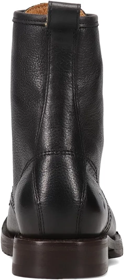 Frye Veronica Women’s Combat Boots Crafted from Hand-Burnished Vintage Italian Leather with Genuine Stitch-Down Welt Construction and Leather Lining – 6 ¾” Shaft Height