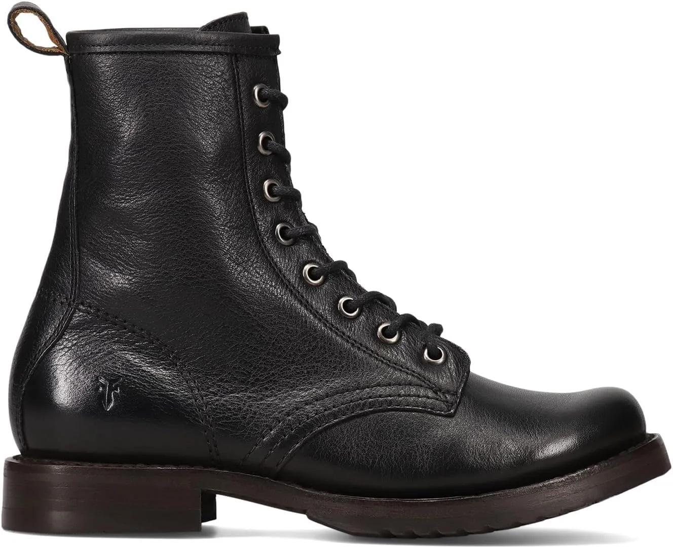 Frye Veronica Women’s Combat Boots Crafted from Hand-Burnished Vintage Italian Leather with Genuine Stitch-Down Welt Construction and Leather Lining – 6 ¾” Shaft Height