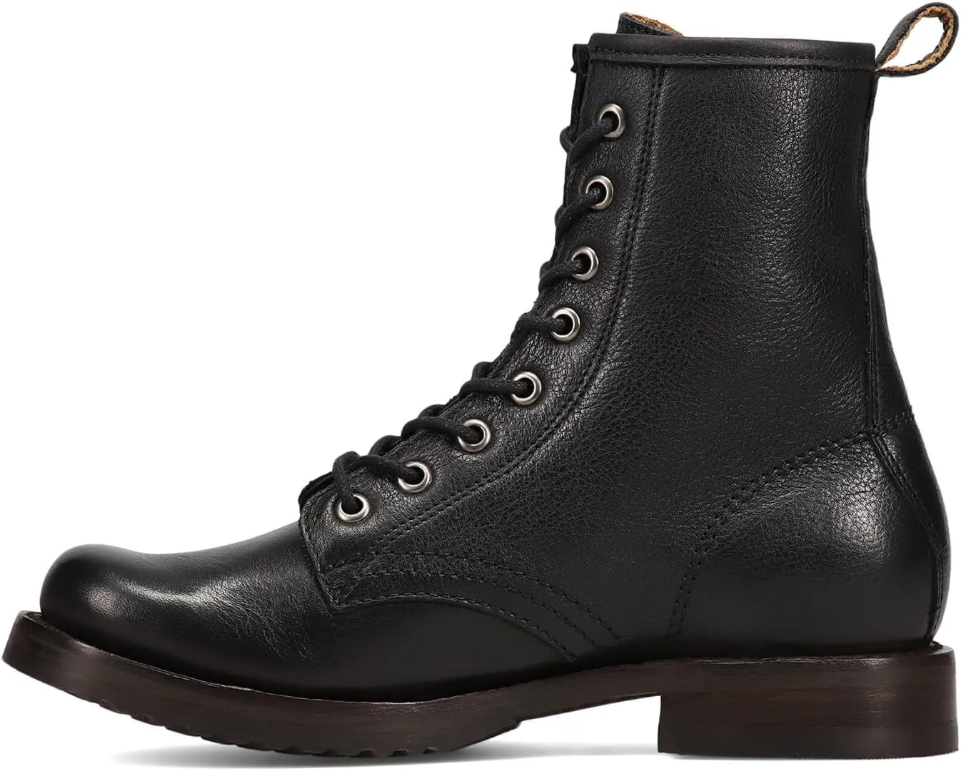 Frye Veronica Women’s Combat Boots Crafted from Hand-Burnished Vintage Italian Leather with Genuine Stitch-Down Welt Construction and Leather Lining – 6 ¾” Shaft Height