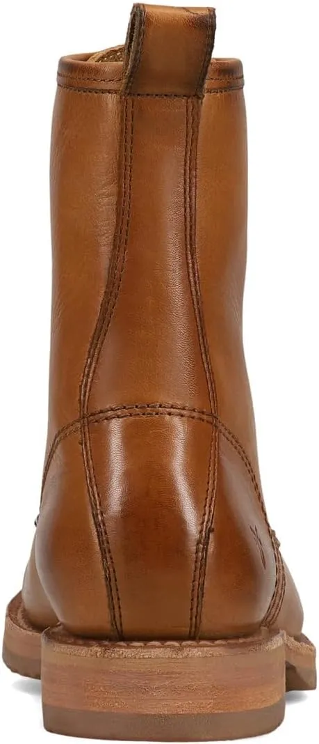 Frye Veronica Women’s Combat Boots Crafted from Hand-Burnished Vintage Italian Leather with Genuine Stitch-Down Welt Construction and Leather Lining – 6 ¾” Shaft Height