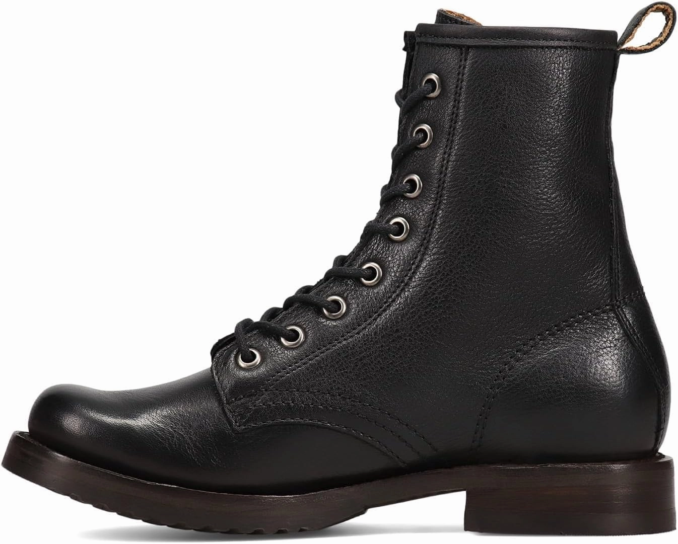 Frye Veronica Women’s Combat Boots Crafted from Hand-Burnished Vintage Italian Leather with Genuine Stitch-Down Welt Construction and Leather Lining – 6 ¾” Shaft Height
