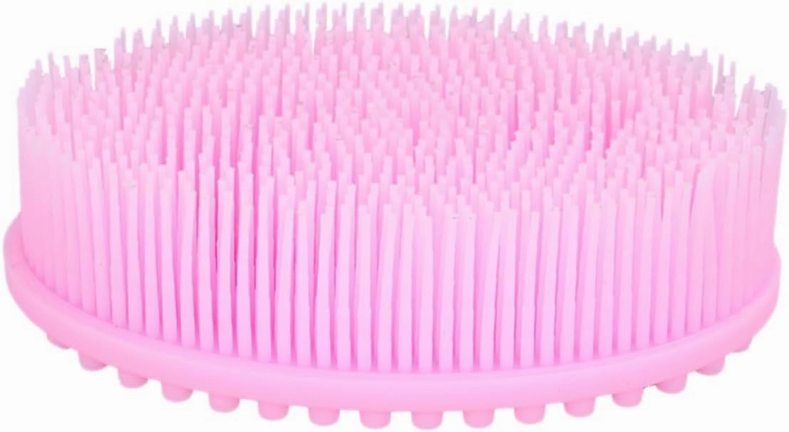 Gatuida 2Pcs Silicone Bath Brushes Scrubbers for Gentle Cleansing Quick Dry Durable Design Suitable for All Ages for Home and Travel Use Blue Pink