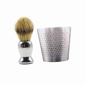 Gatuida Retro Style Beard Brush Set Shaving Kit Soap Bowl Gentle Bristles for Smooth Shave Portable for Travel
