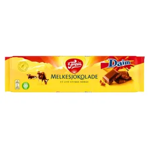 Generic Freia Extra Large Milk Chocolate Bar w/Daim pieces, 7.05oz (Pack of 2)
