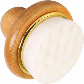 Gentle Bathing Brush for Body Cleaning Soft Bristles for Comfortable Massage Ergonomic Wood Handle Shower Scrubber for Relaxing Cleansing