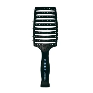 Gimme Beauty - Vented Hair Brush - Damage-Free Detangling Hair Brush with Ergonomic Handle, Hair Static Control & Heat Resistant Nylon Bristles - Wet and Dry Hair Brush for Quick Drying   Styling