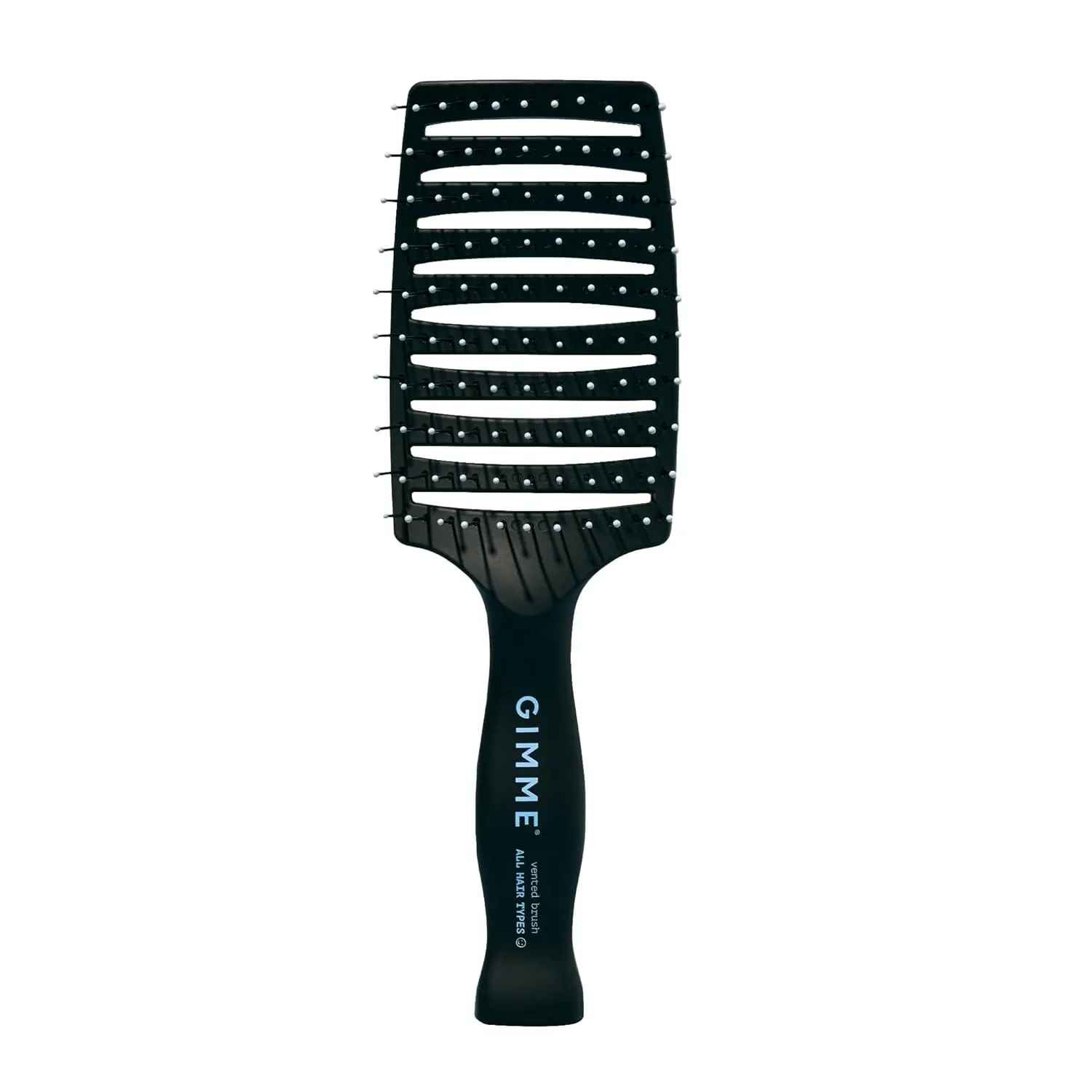 Gimme Beauty - Vented Hair Brush - Damage-Free Detangling Hair Brush with Ergonomic Handle, Hair Static Control & Heat Resistant Nylon Bristles - Wet and Dry Hair Brush for Quick Drying   Styling