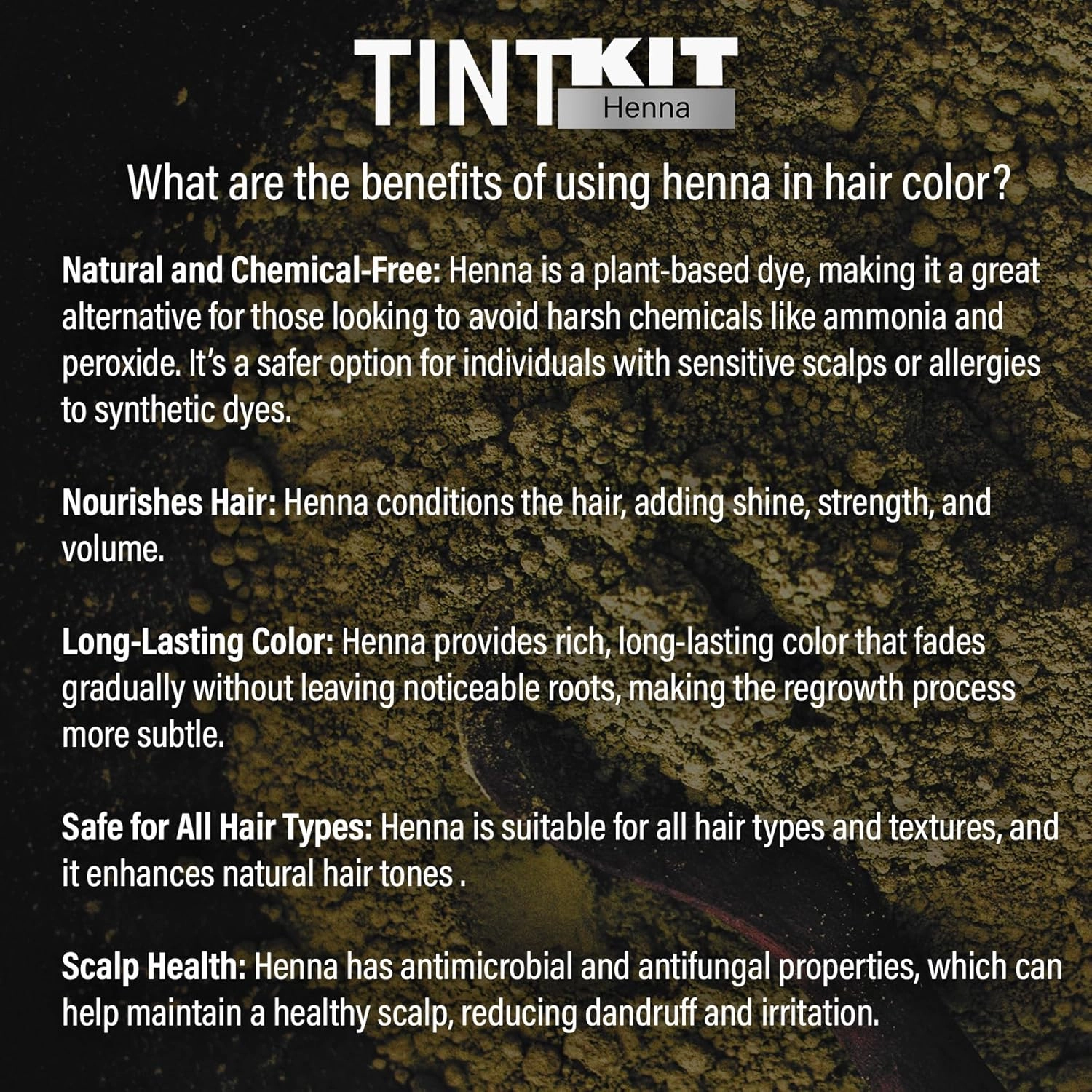 Godefroy Powered by Henna - Tint Kit 4 Applications | Medium Brown | Spot Hair Color Powered by Natural Henna