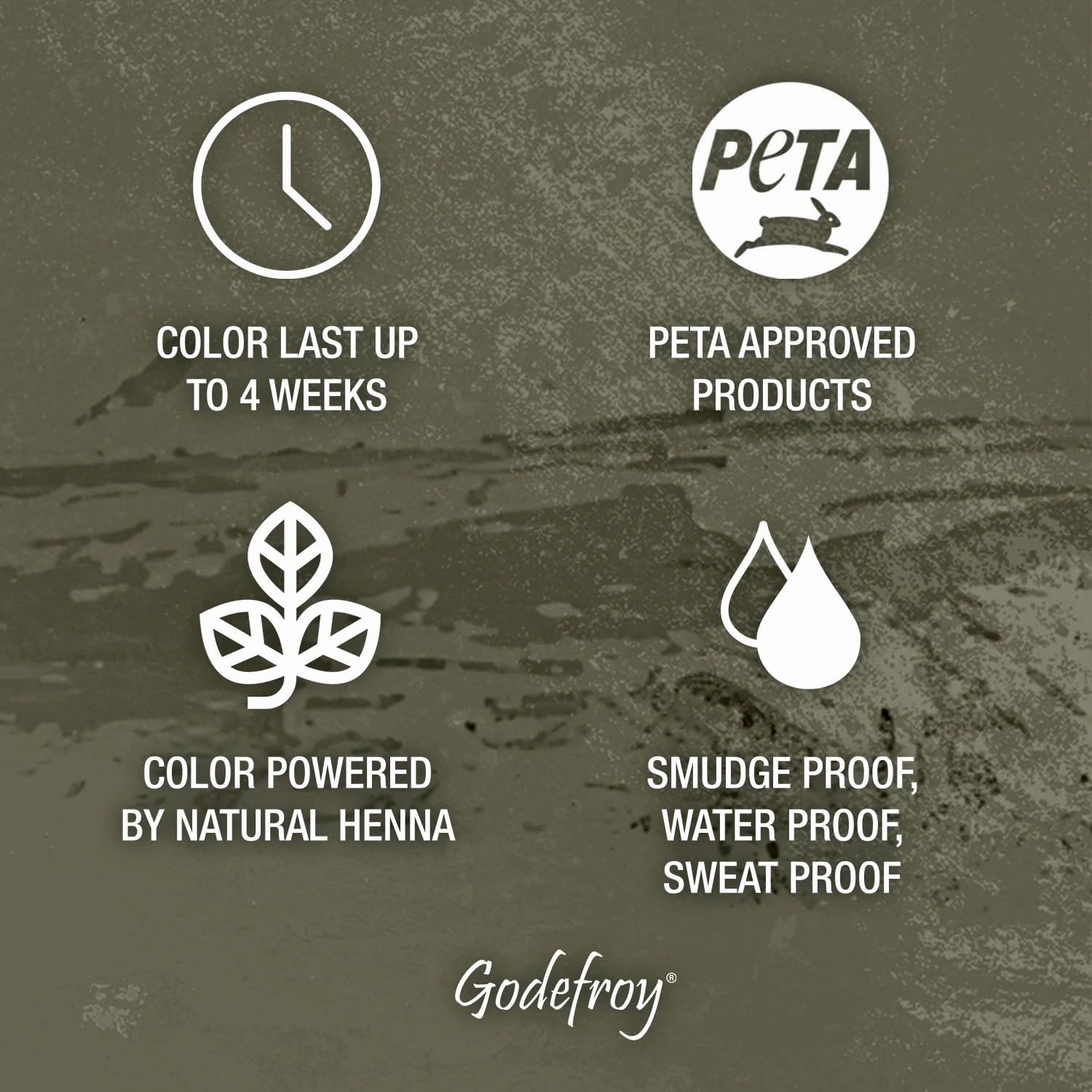 Godefroy Powered by Henna - Tint Kit 4 Applications | Medium Brown | Spot Hair Color Powered by Natural Henna