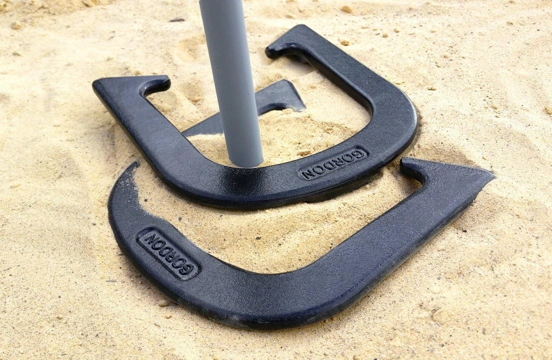 Gordon Professional Pitching Horseshoes - NHPA Sanctioned for Tournament Play - Drop Forged Construction - One Pair (2 Shoes) - Medium Weight