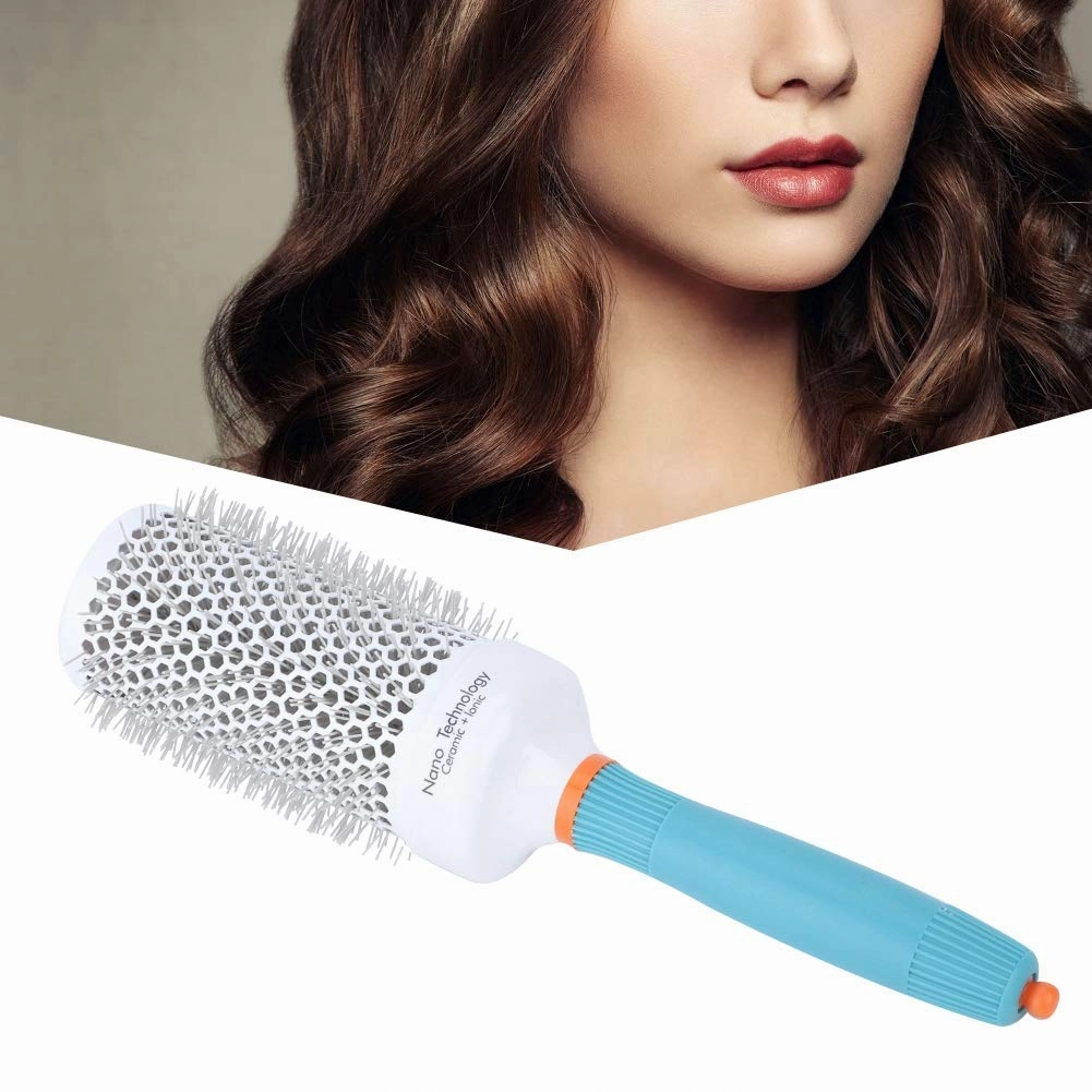 GOTOTOP Round Hair Brush Aluminum Tube, Nano Thermal Ceramic Ionic Technology, Suitable for All Hair Types and Lengths, Hairdressing Comb, 53#