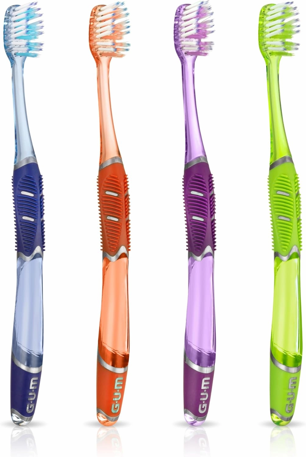 GUM Technique Deep Clean Toothbrush - Compact Soft - Soft Toothbrushes for Adults with Sensitive Gums - Extra Fine Bristles, 1ct (12pk)
