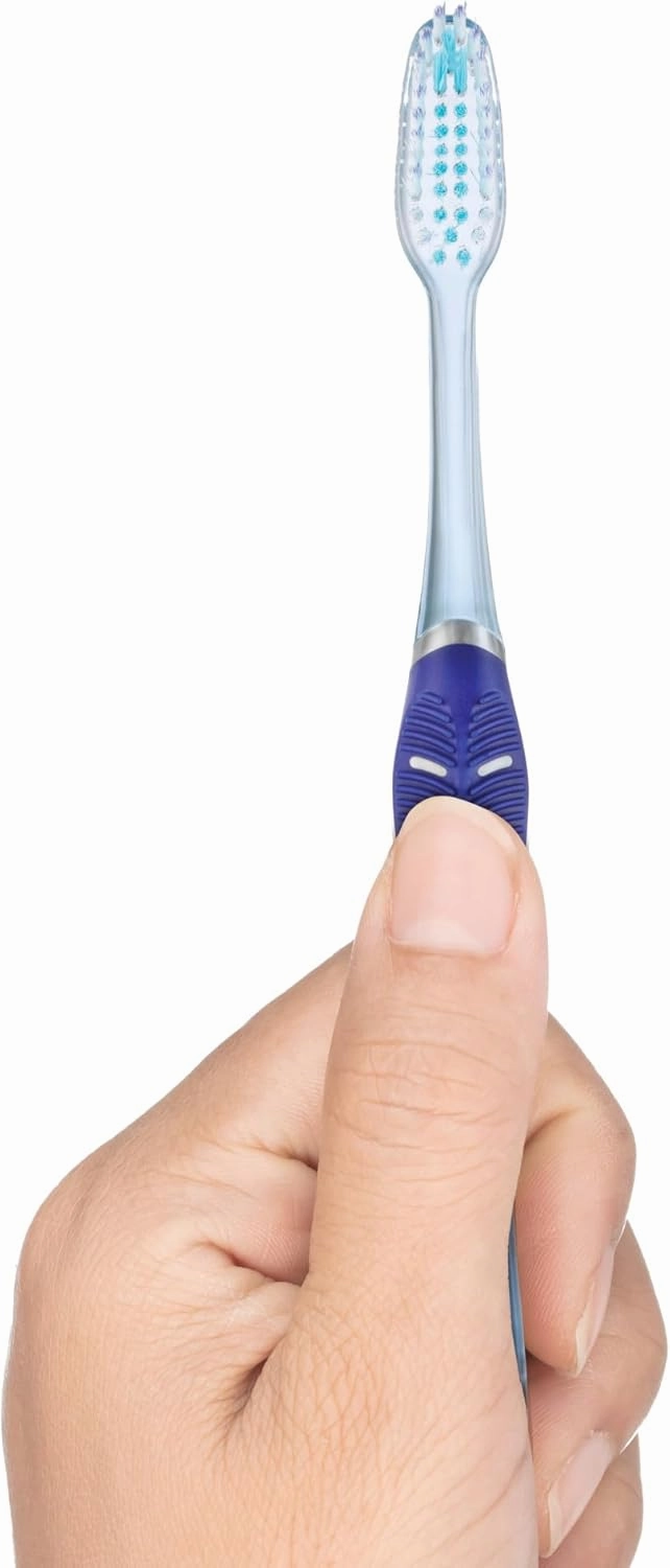 GUM Technique Deep Clean Toothbrush - Compact Soft - Soft Toothbrushes for Adults with Sensitive Gums - Extra Fine Bristles, 2ct (6pk)