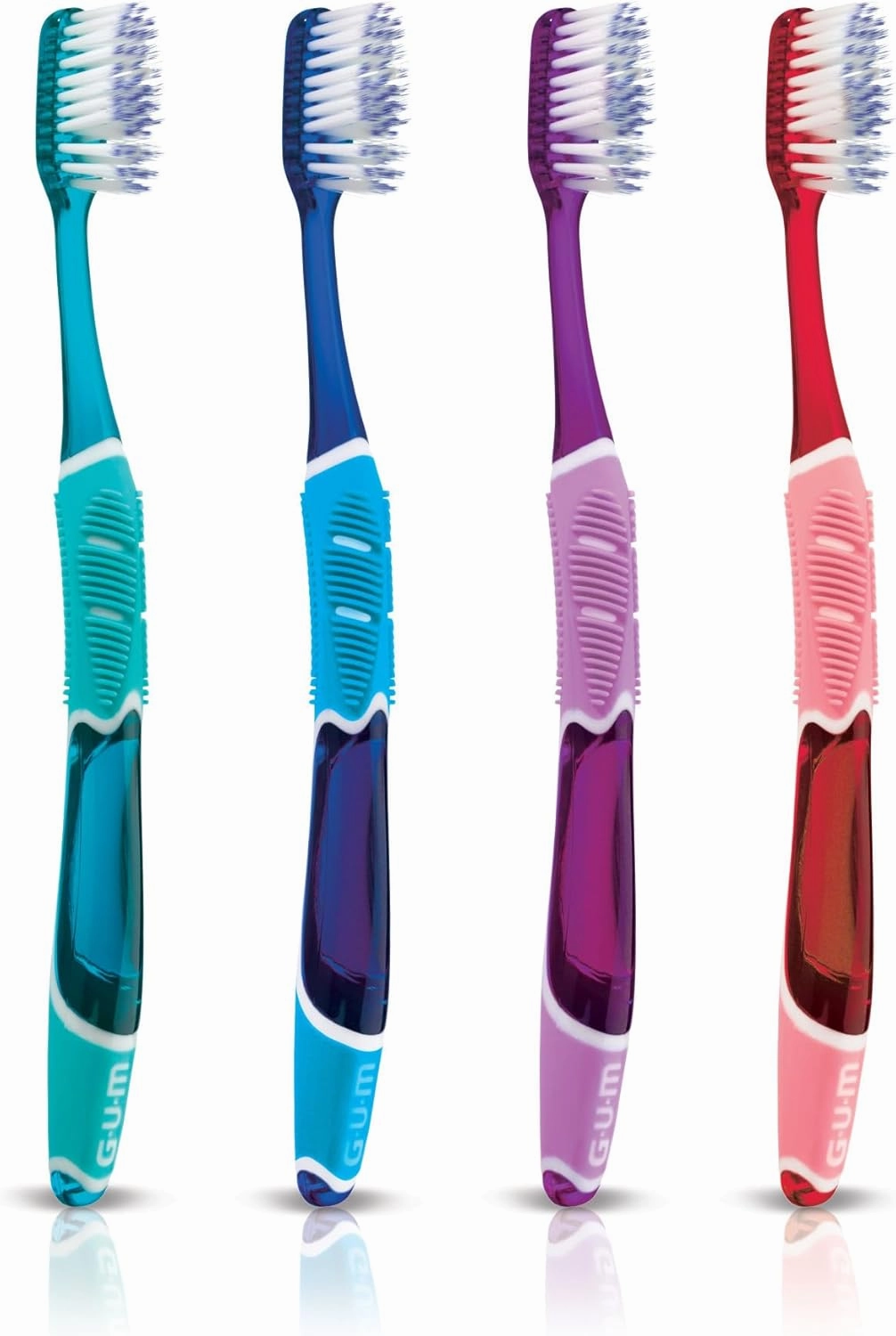 GUM Technique Deep Clean Toothbrush - Compact Soft - Soft Toothbrushes for Adults with Sensitive Gums - Extra Fine Bristles, 2ct (6pk)