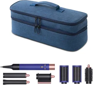 Hair Tools Travel Bag Compatible With Shark Flex Style Attachment, Shark Airwrap Flexstyle, Dyson Airwrap | Travel Case For Sharkflex Styler | (Blue)