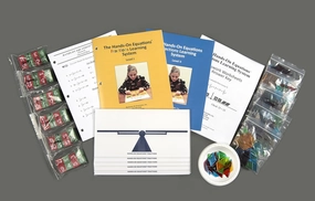 Hands-On Equations® Fractions Class Set for 10 Students. A manipulatives-Based Introduction to fractional Linear Equations.